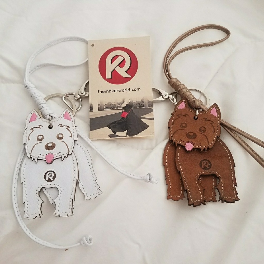 Westie & Cairn Terrier Purse Charms/Keyrings